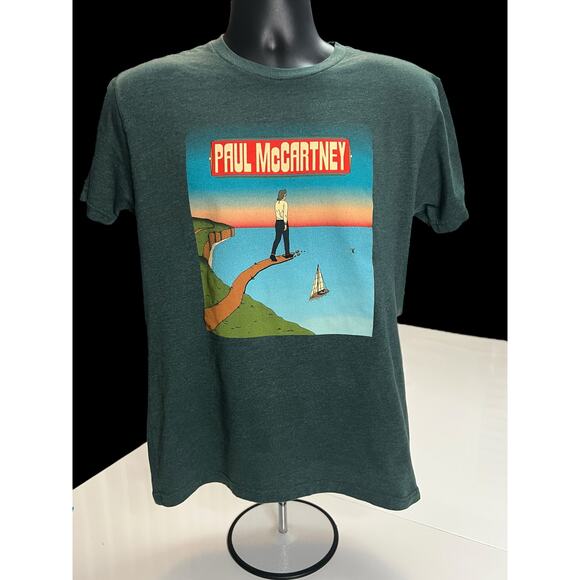 Paul McCartney “Got Back” 2022 North American Tour Graphic Green T-Shirt Size M - Picture 1 of 13